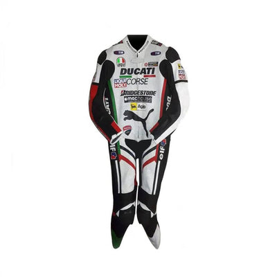 Ducati Corse Panther MotorBike MotoGP Racing Leather Suit