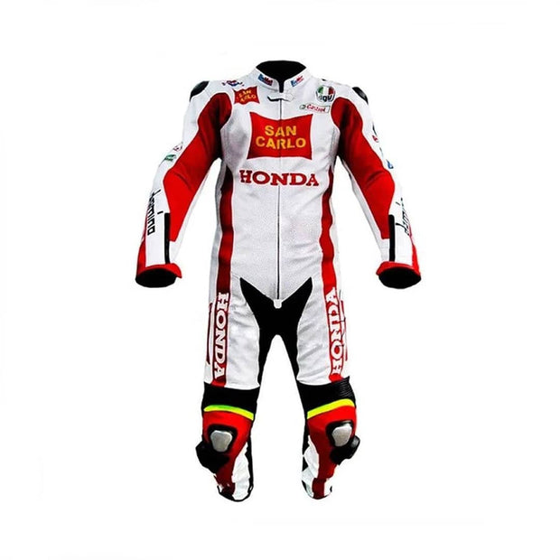 Honda San Carlo 2011 Motogp Motorbike Leather Racing Suit