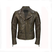 Men’s Brown Vintage Pilot B3 Sheepskin Flying Leather Jacket