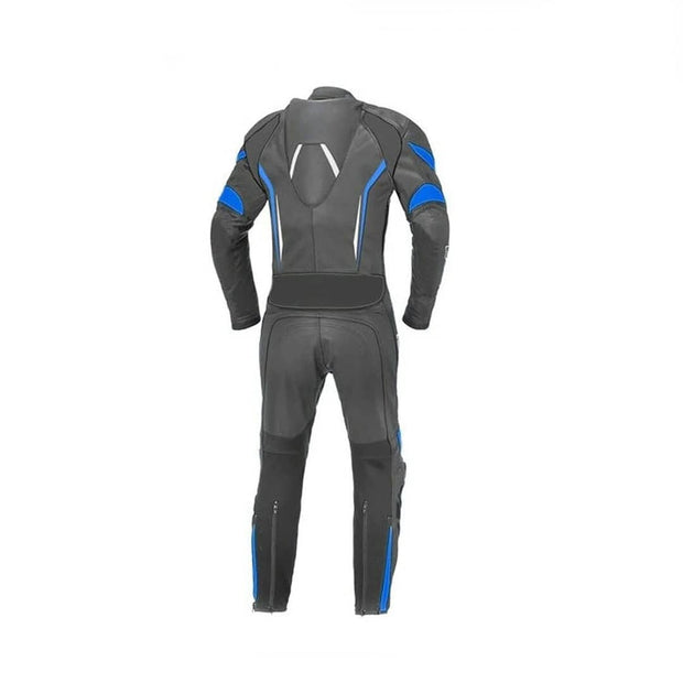 Kawasaki MotoGP Racing Motorbike Leather Suit – Black And Blue