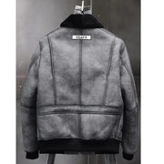 Alexander Black G1 Bomber Shearling Leather Jacket