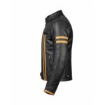 Mens Leather Motorcycle Jacket - Image 3